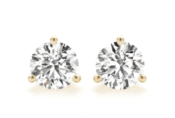 Classic 3-Prong Solitaire Studs - Image 3